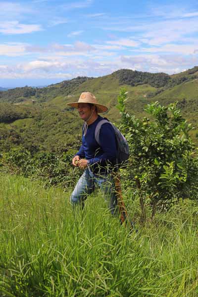 Edwin, cultivateur de café à San Carlos, Colombie
